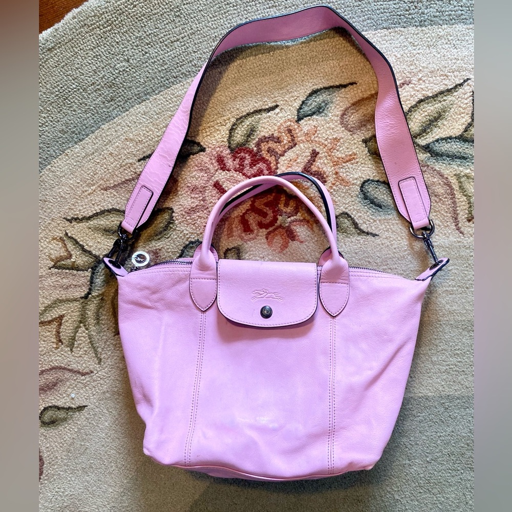 Longchamp Le Pliage Pink Satchel Bag